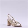 Una Healy Dilemma Strappy Block Heel - Gold Sparkle